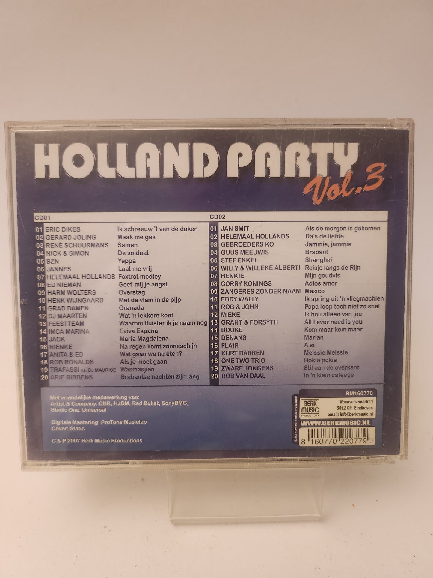 Holland Party Volume 3 CD