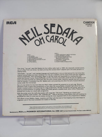Neil Sedaka: Oh Carol LP Vinyl - Feniks Gameshop