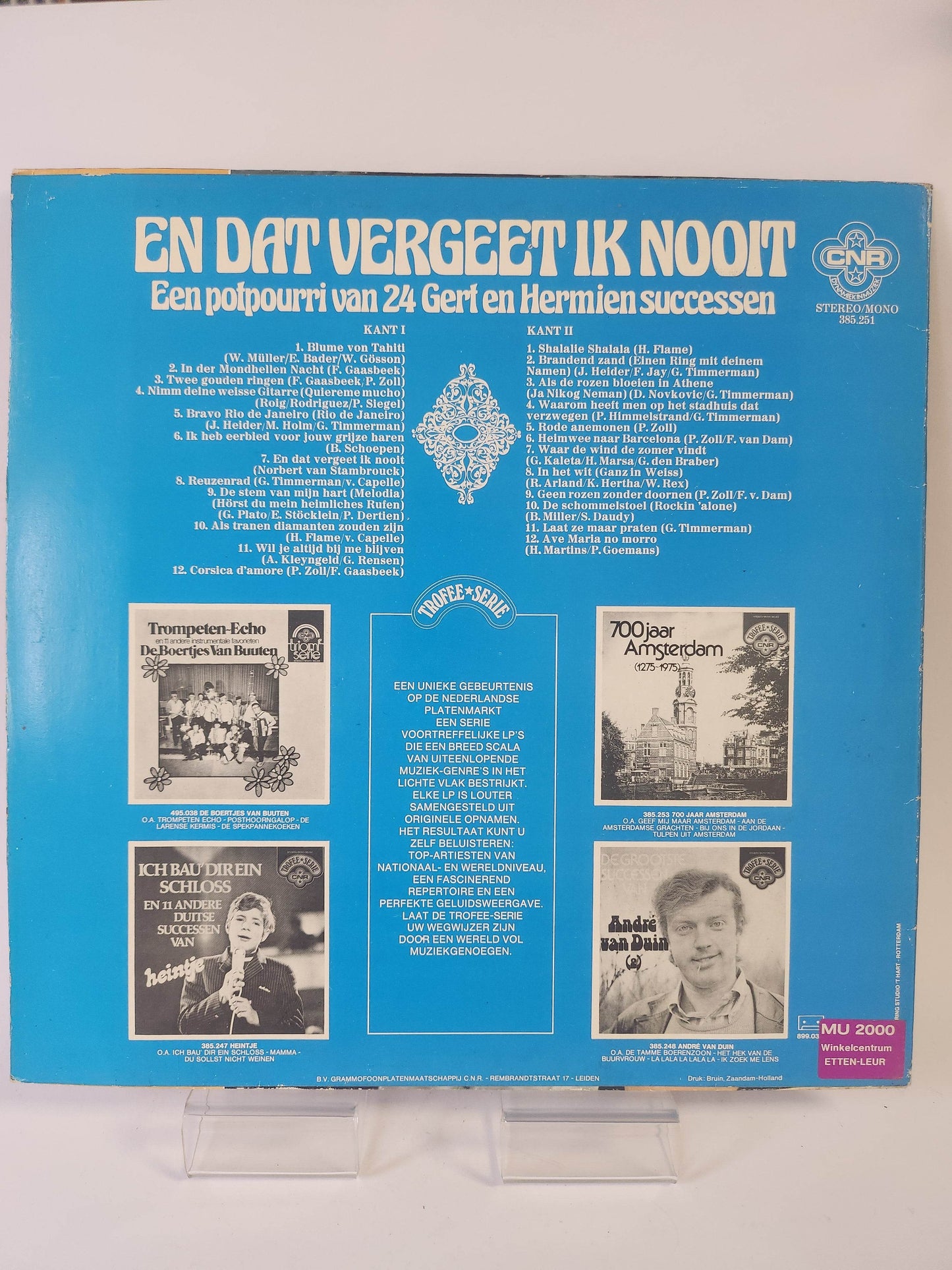 Gert en Hermien: En dat Vergeet ik Nooit LP Vinyl - Feniks Gameshop