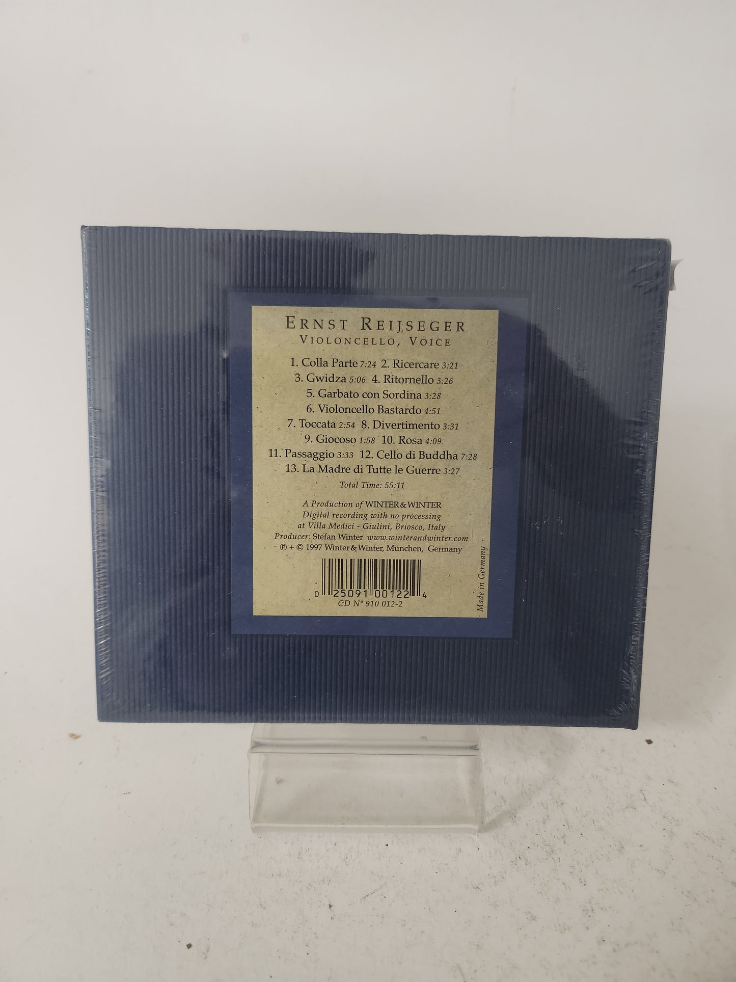 Ernst Reijseger: Colla Parte geseald CD