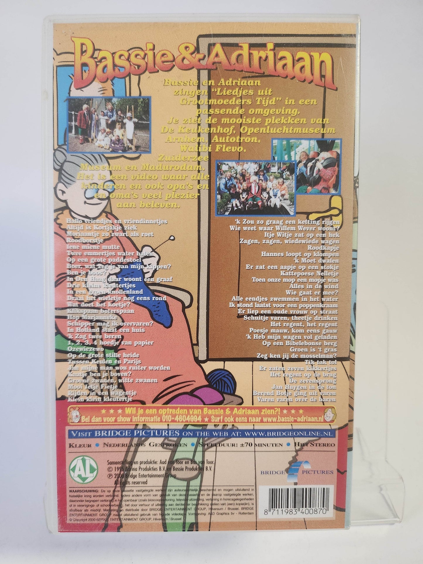 Bassie & Adriaan Alle Liedjes uit Grootmoeders Tijd VHS - Feniks Gameshop