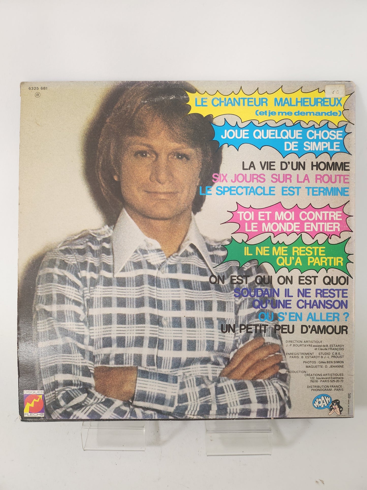 Claude François: Toi et Moi Contre le Monde Entier LP Vinyl