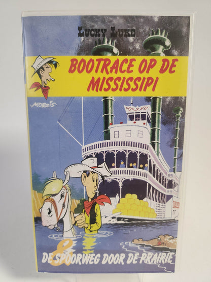 Lucky Luke: Bootrace op de Mississipi & de Spoorweg door de Prairie VHS Kids - Feniks Gameshop