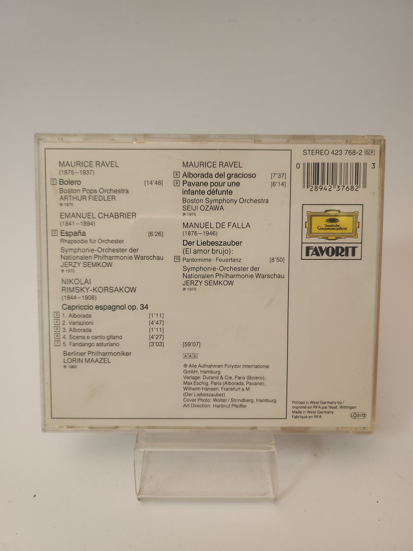 Deutsche Grammophon: Bolero CD