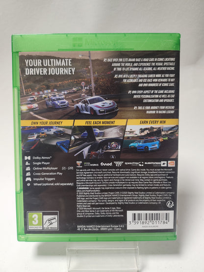 Project Cars 3 No Book Xbox One