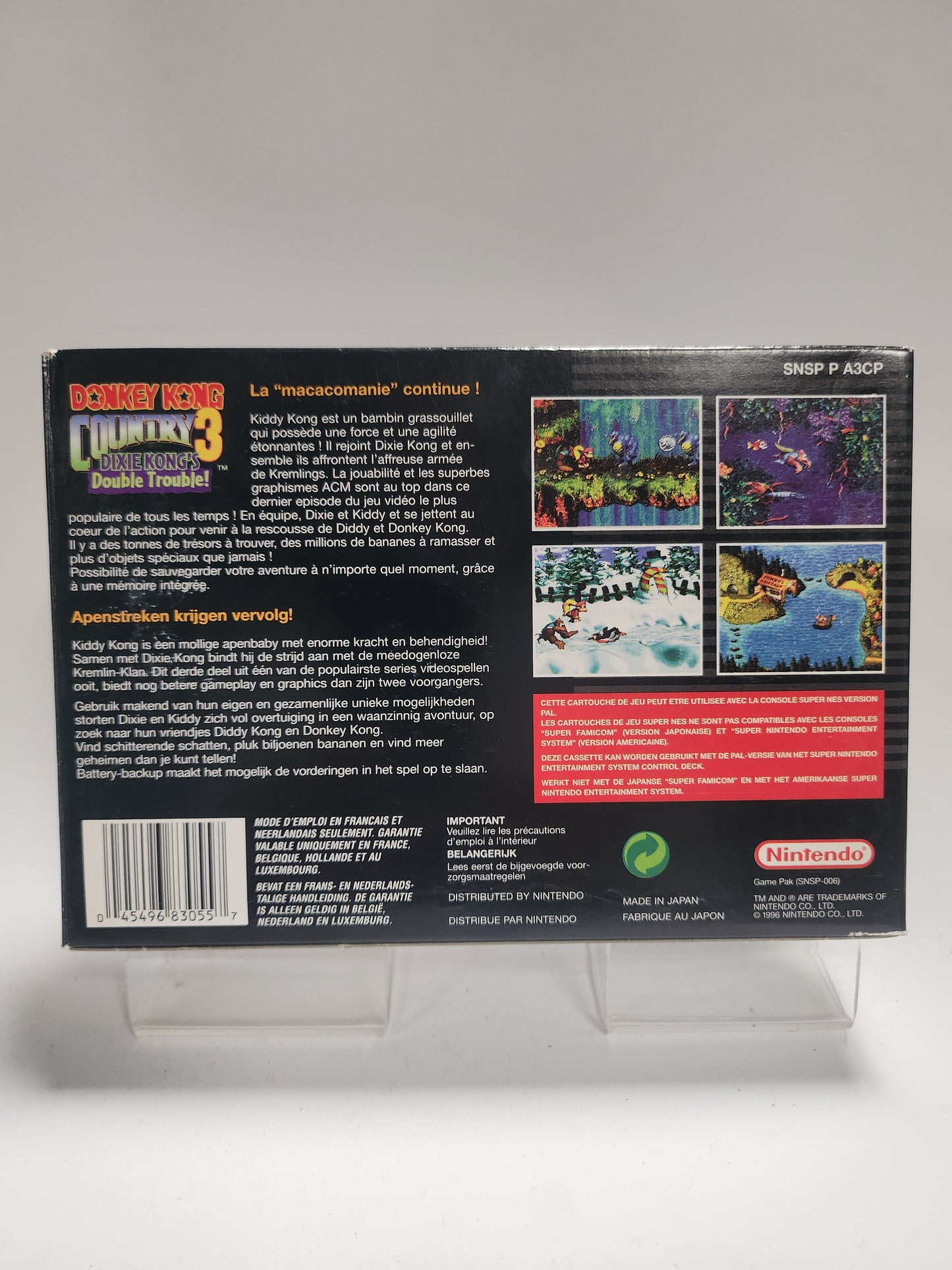 Donkey Kong Country 3 Dixie Kong's Double Trouble Boxed Nintendo SNES