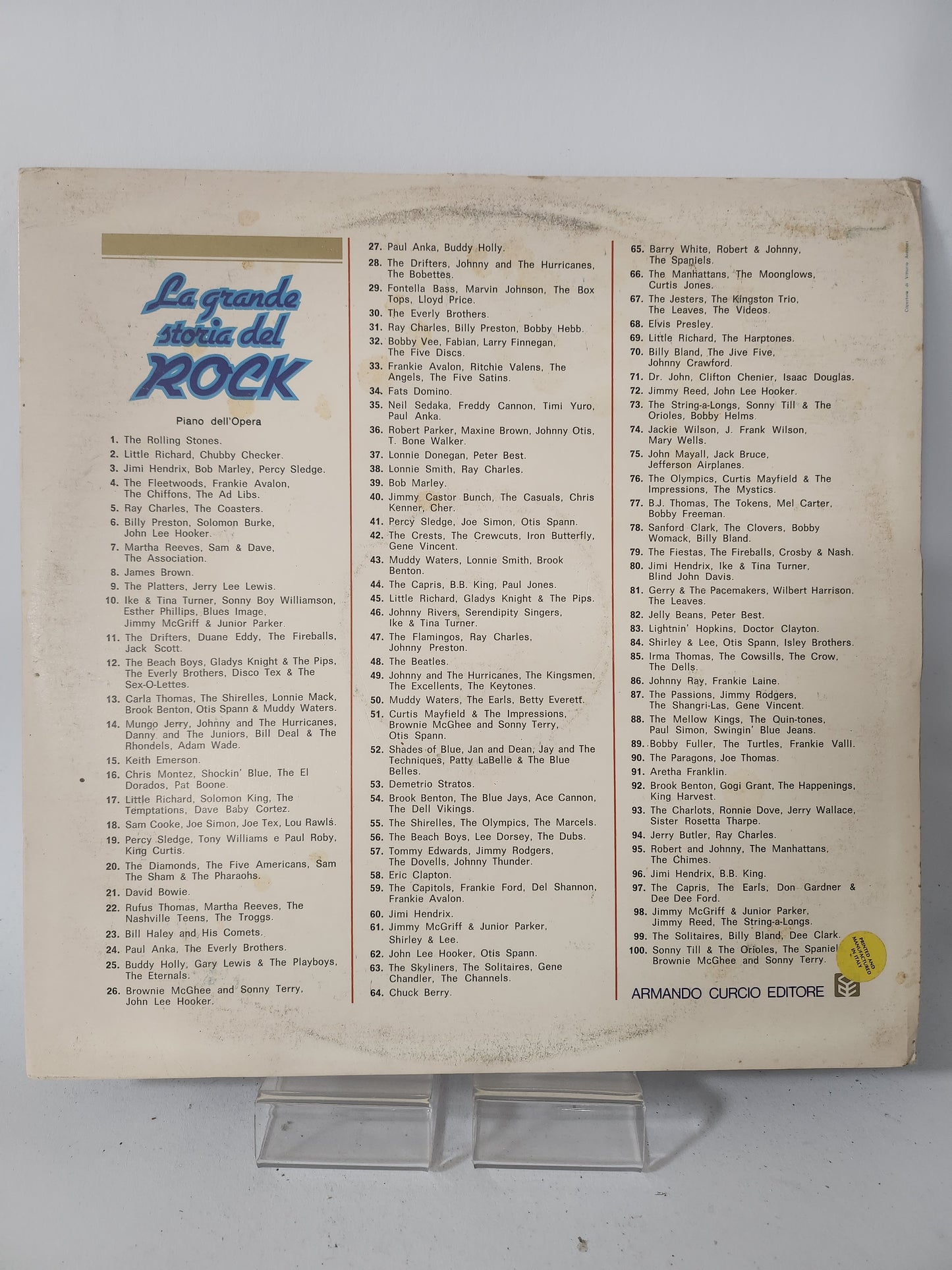 La Grande Storia del Rock 4 LP Vinyl