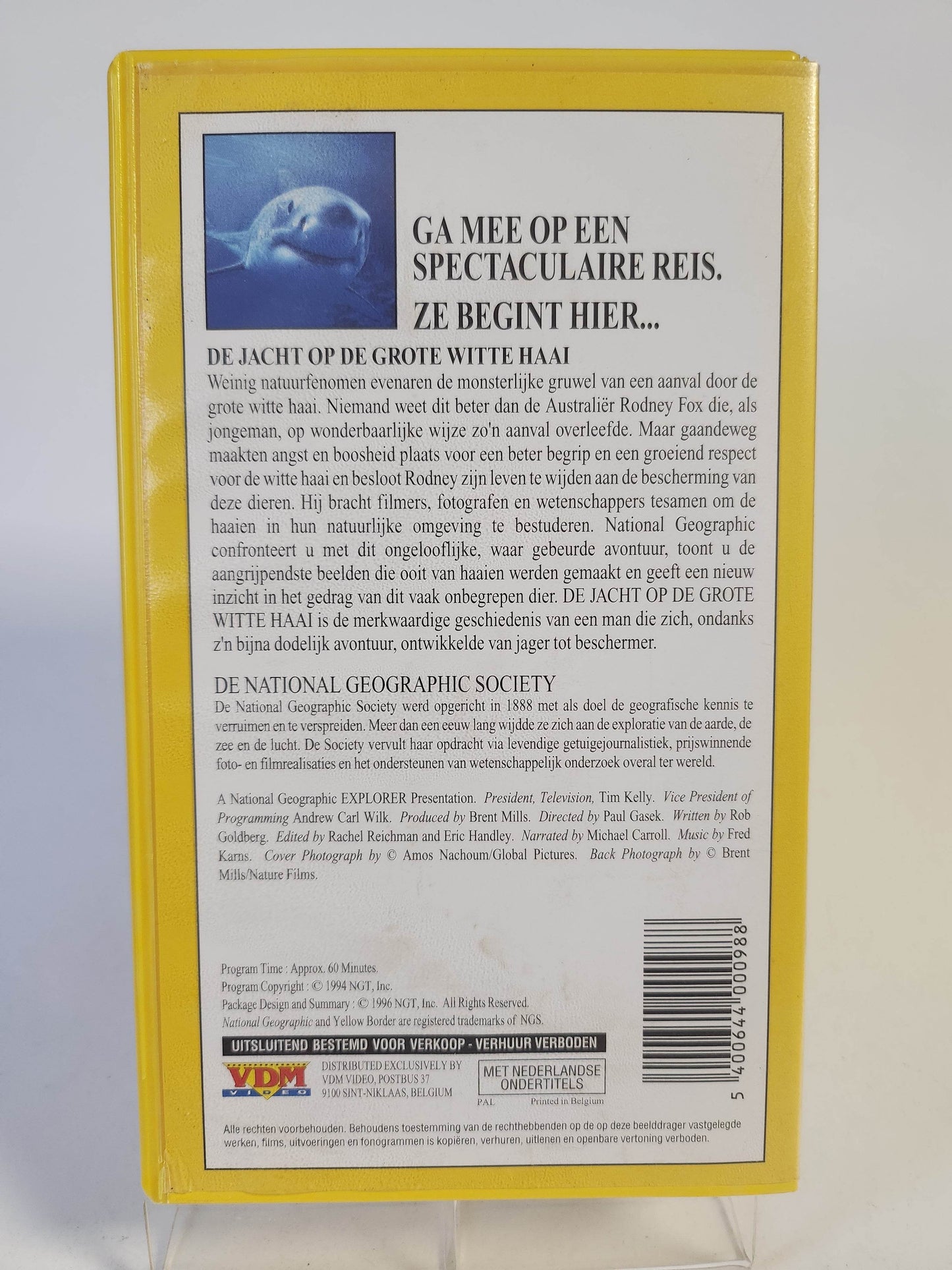 National Geographic: de Jacht op de Grote Witte Haai VHS - Feniks Gameshop