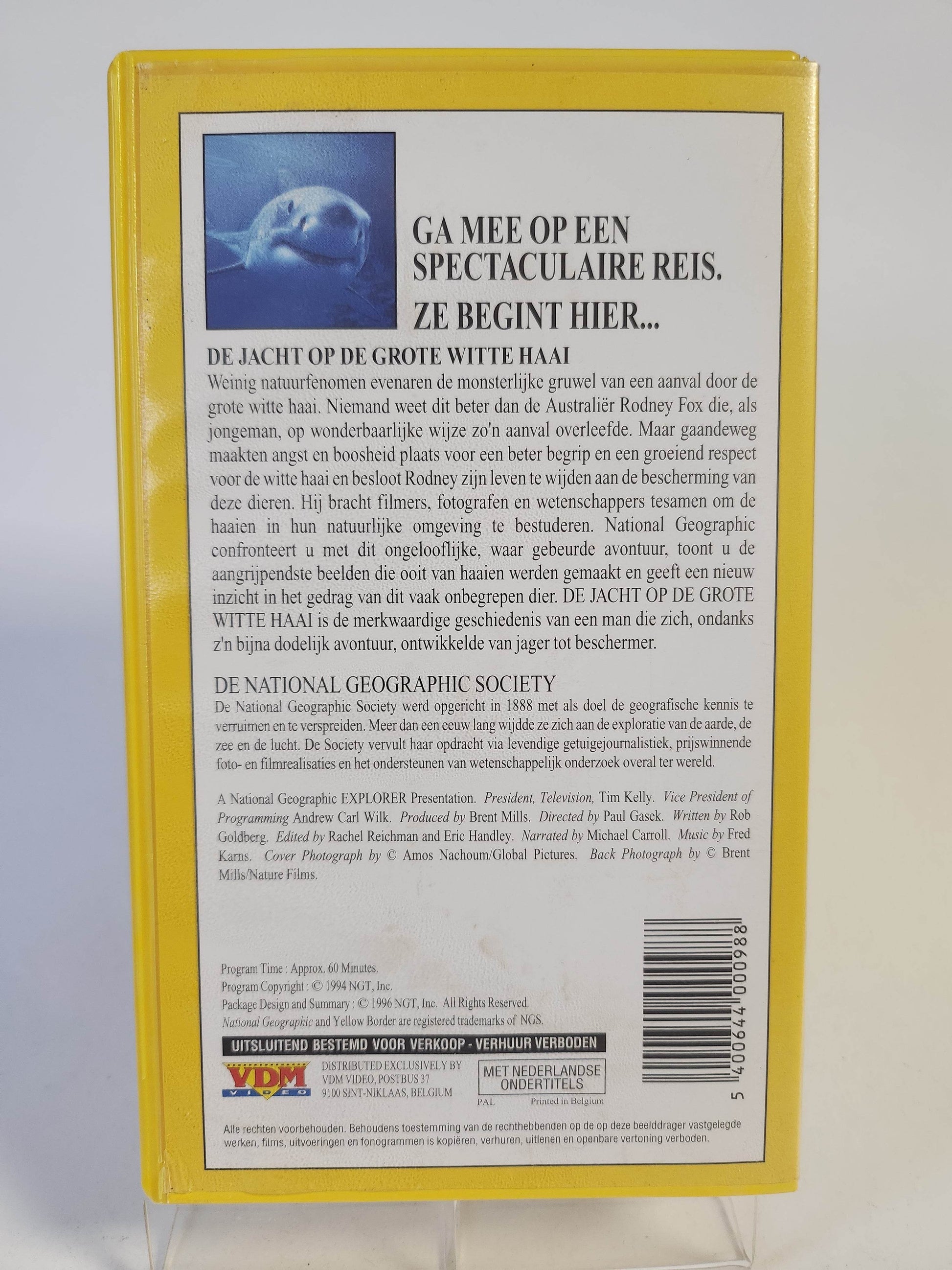 National Geographic: de Jacht op de Grote Witte Haai VHS - Feniks Gameshop