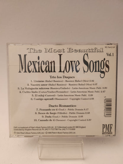 The Most Beautiful Mexican Love Songs CD