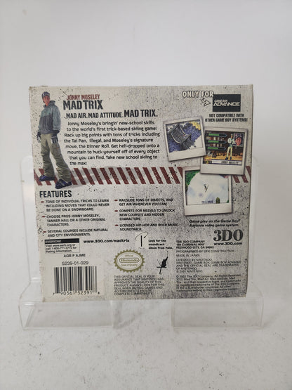 Jonny Moselex Mad Trix Boxed Game Boy Advance