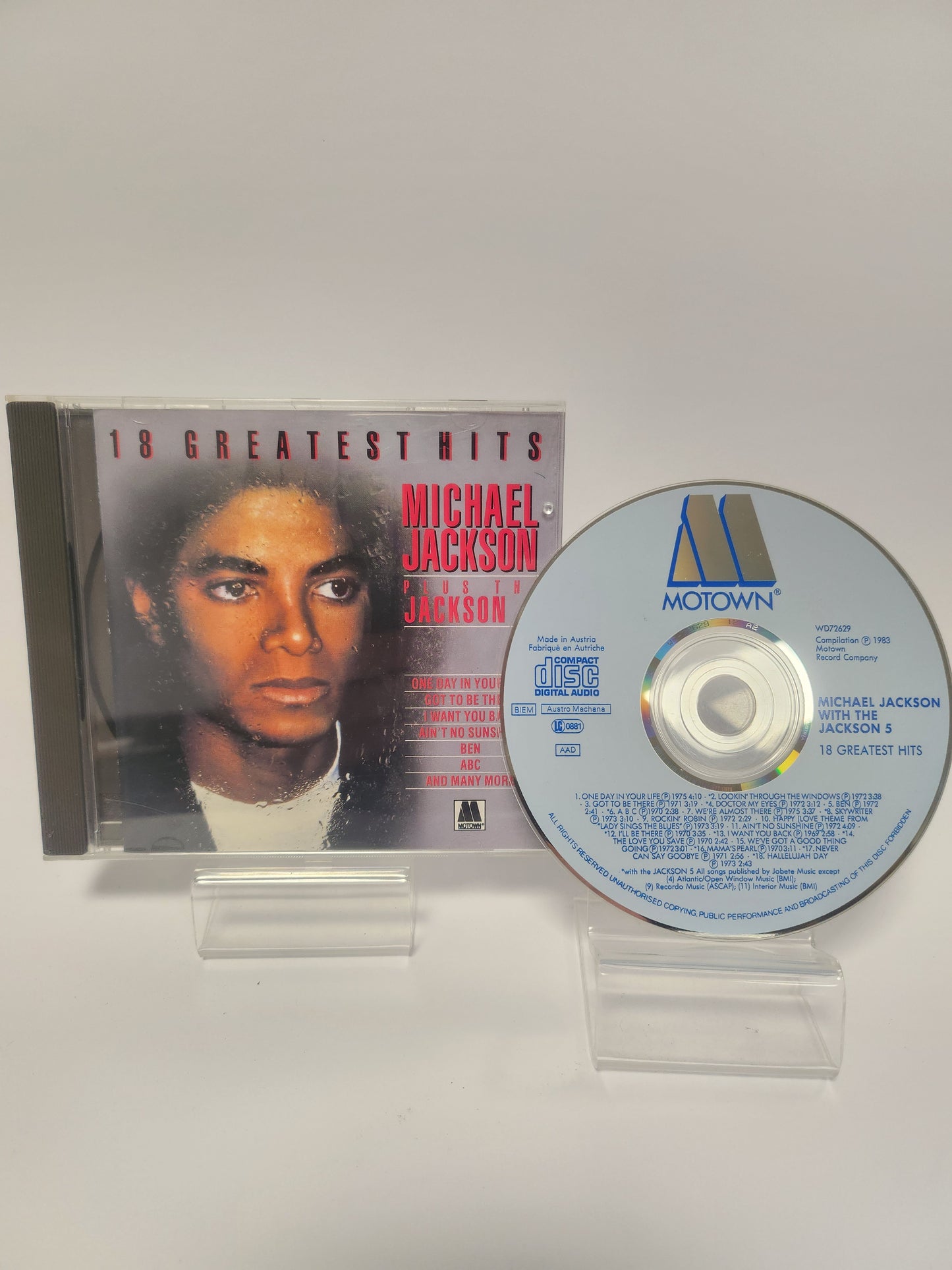 Michael Jackson with the Jackson 5: 18 Greatest Hits CD