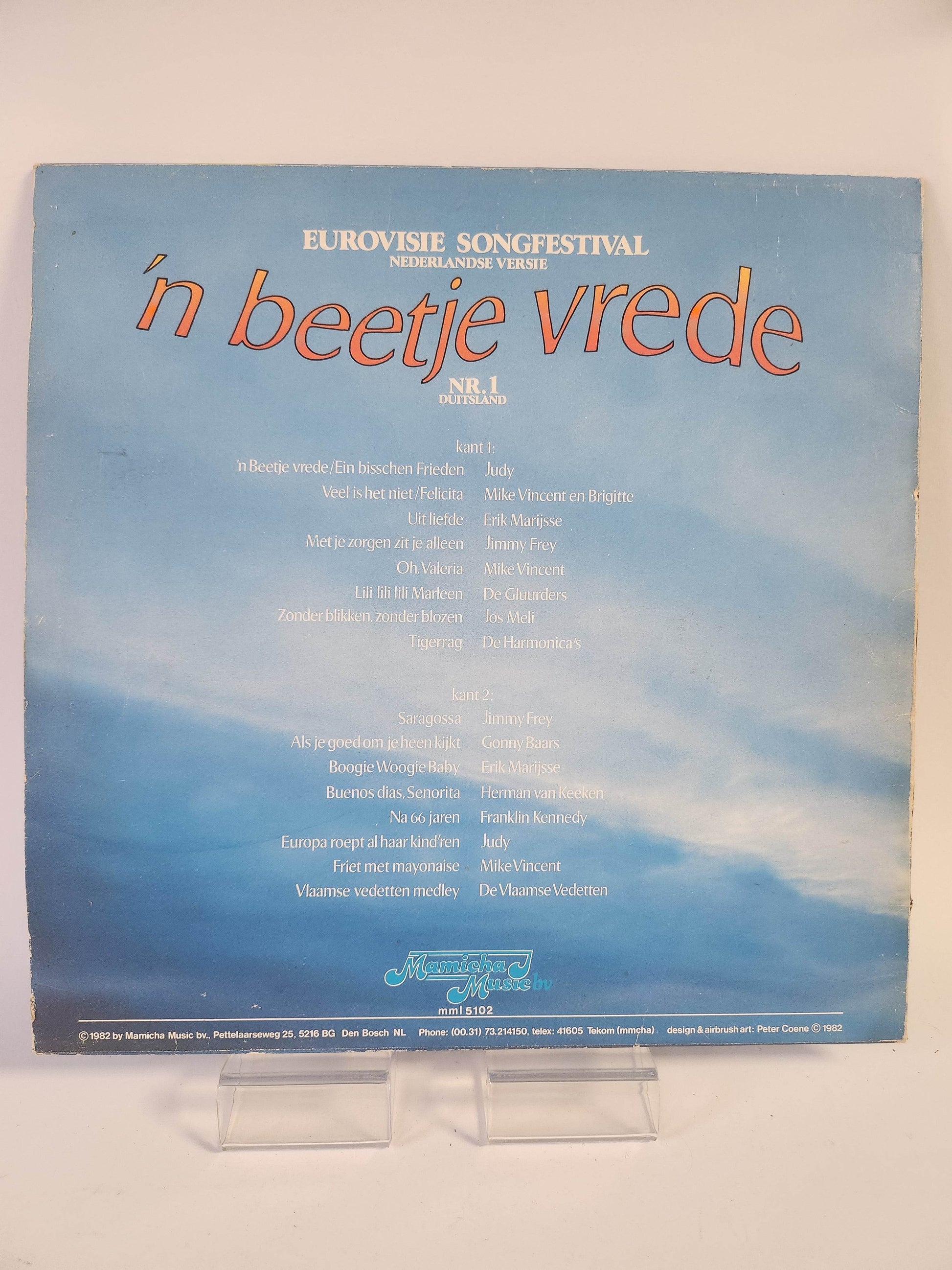 Eurovisie Songfestival: 'n Beetje Vrede Nr1 Duitsland LP Vinyl - Feniks Gameshop
