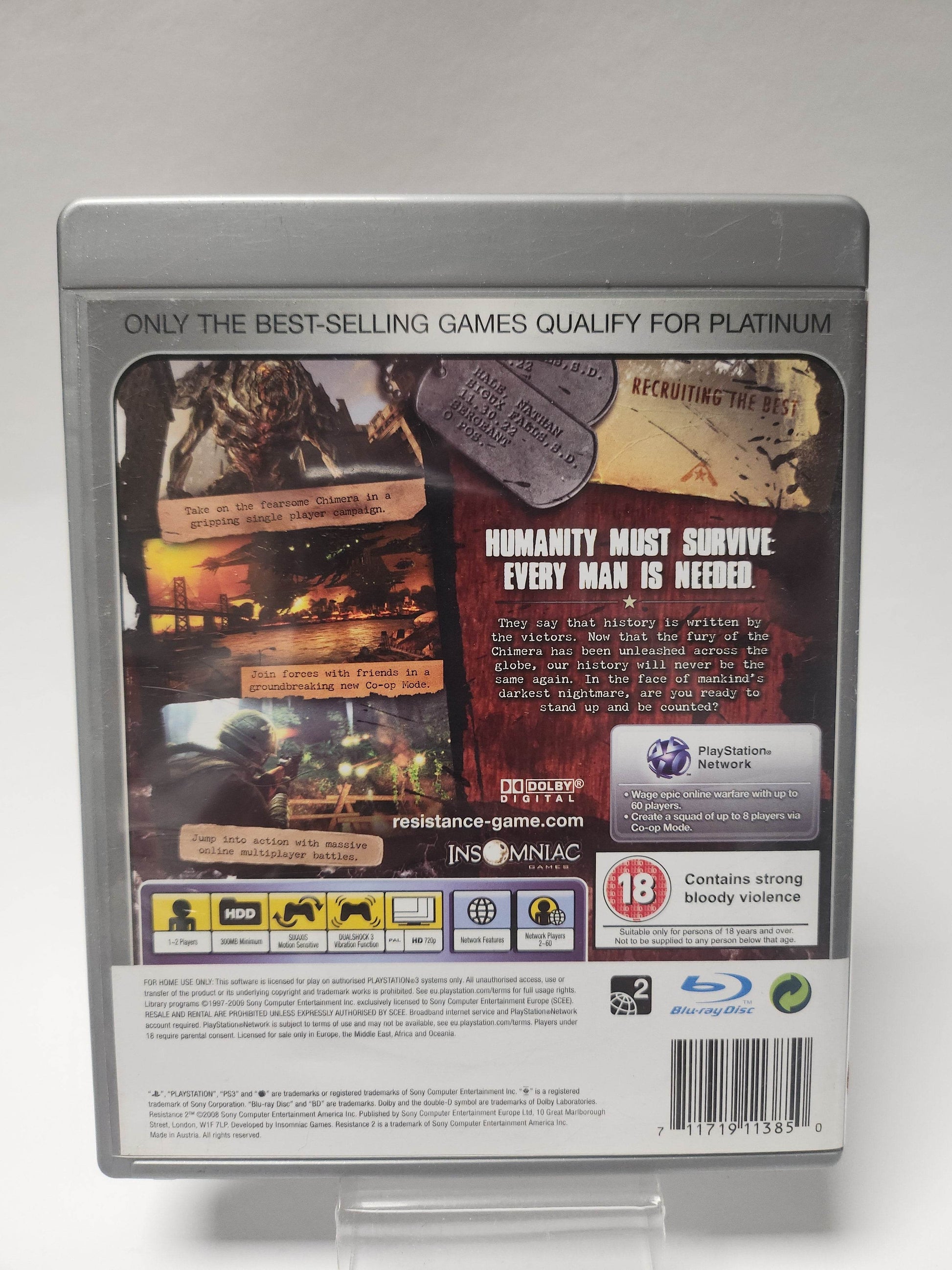 Resistance 2 (No Book) PlayStation 3 - Feniks Gameshop