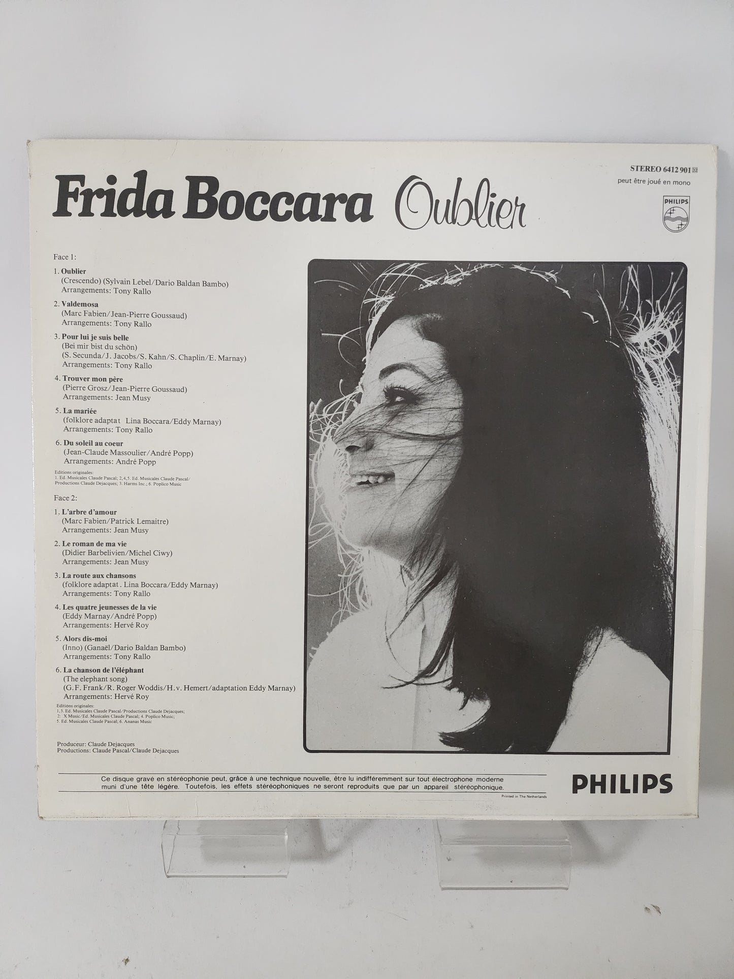 Oublier: Frida Boccara LP Vinyl