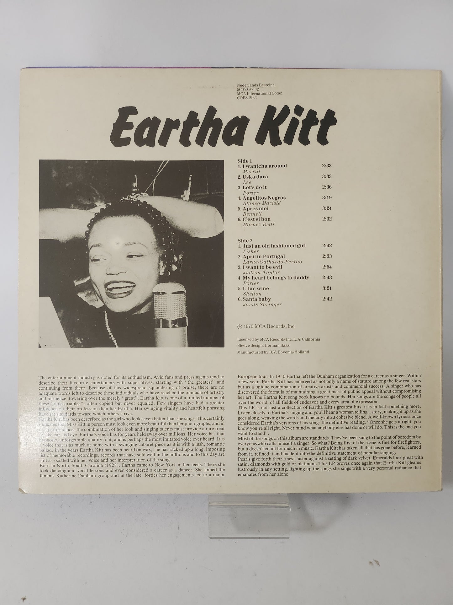 Eartha Kitt LP Vinyl