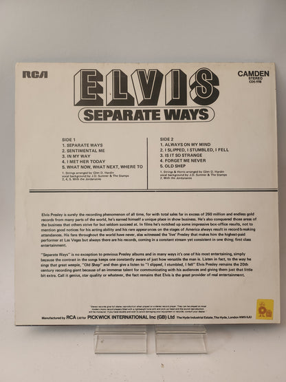 Elvis: Separate Ways LP Vinyl