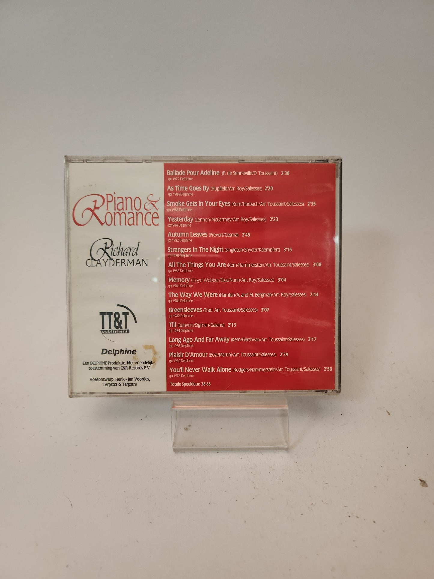 Richard Clayderman: Piano & Romance CD
