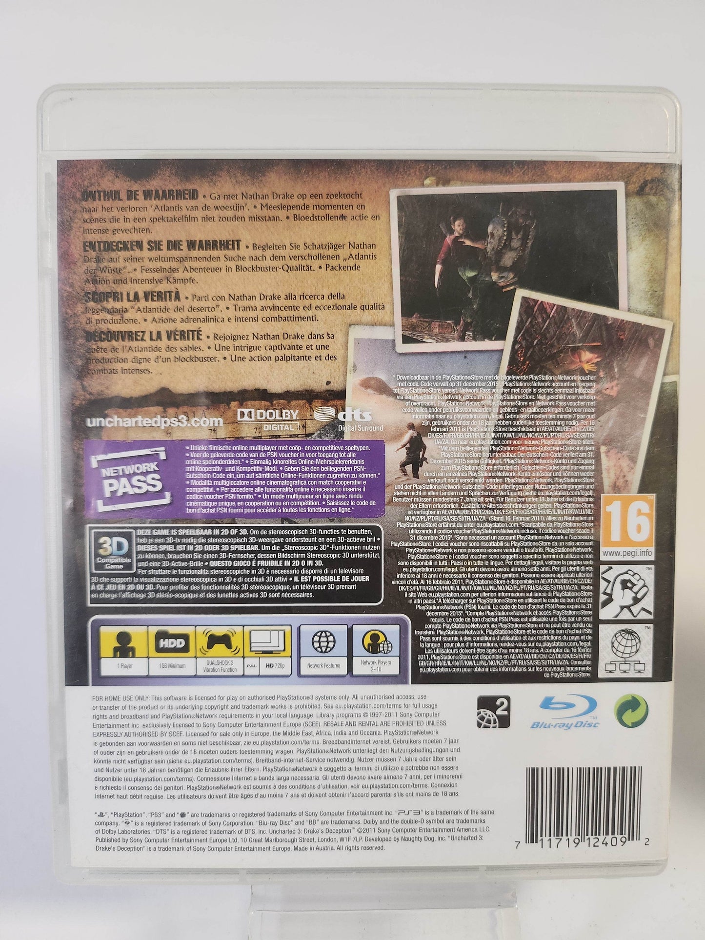 Uncharted 3 Drake's Deception (No Book) PlayStation 3 - Feniks Gameshop