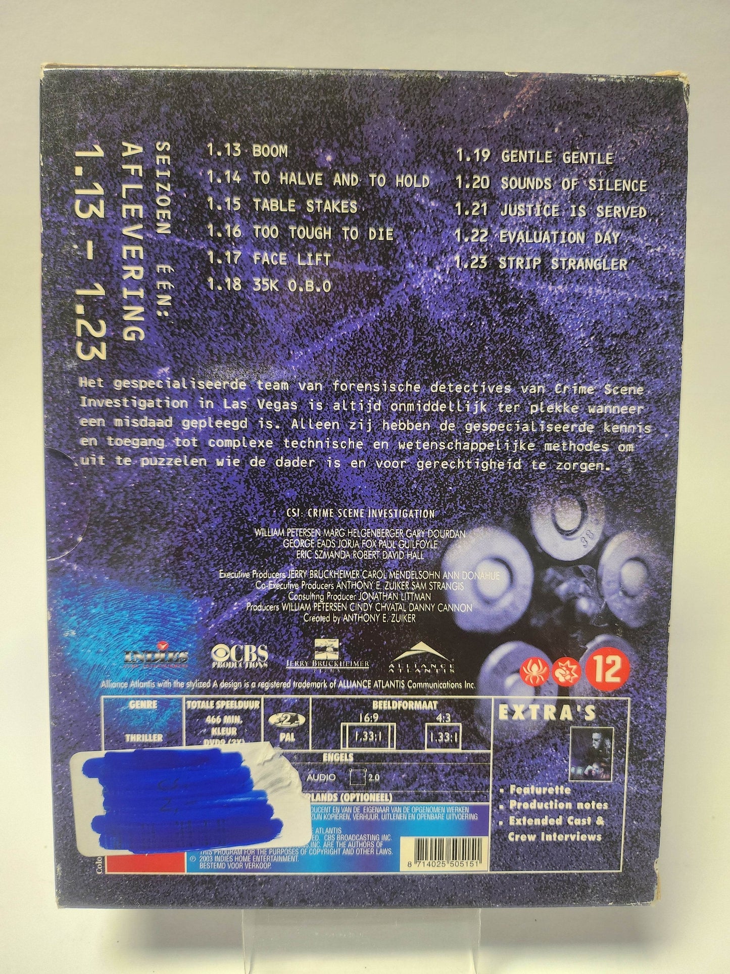 CSI Seizoen 1 Aflevering 1.13 tm 1.23 Box DVD - Feniks Gameshop
