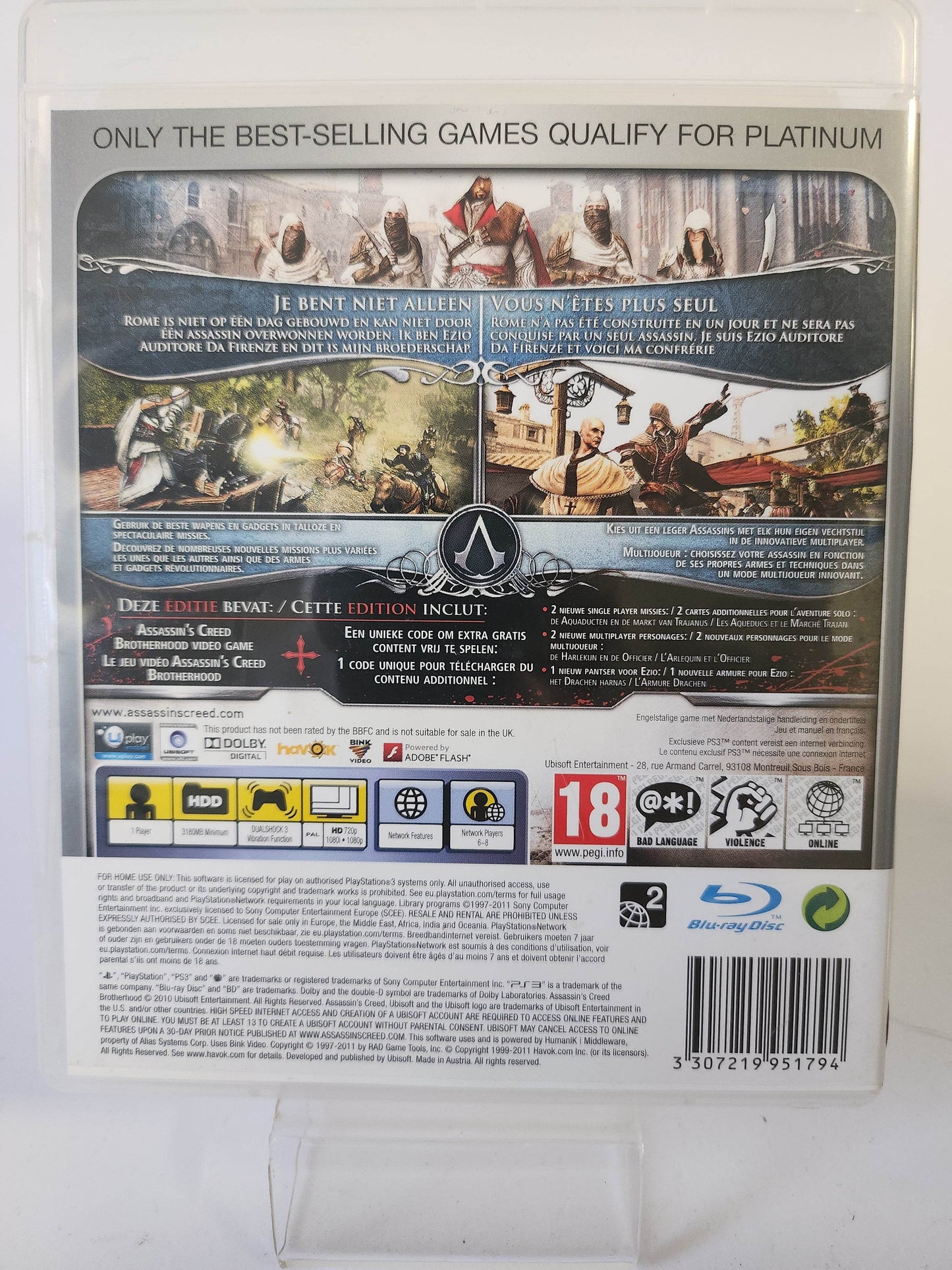 Assassin's Creed Brotherhood Platinum (No Book) PS3 - Feniks Gameshop