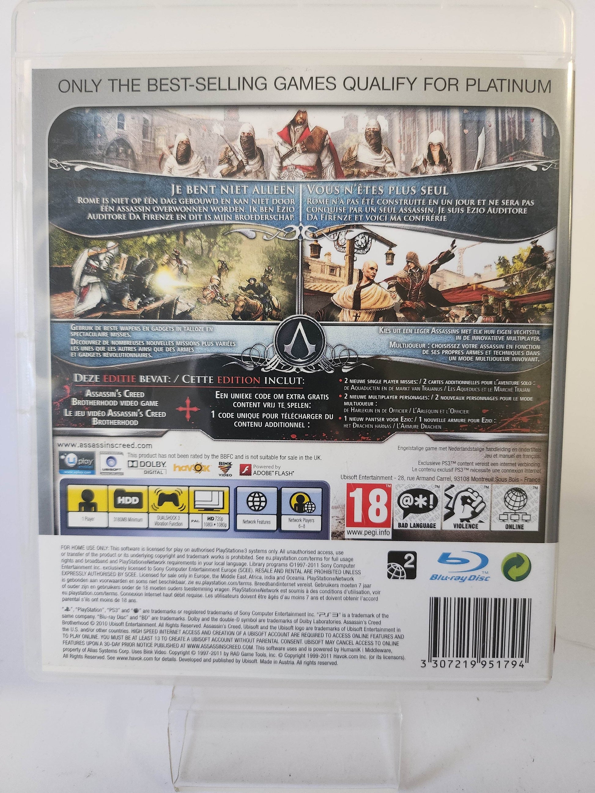 Assassin's Creed Brotherhood Platinum (No Book) PS3 - Feniks Gameshop