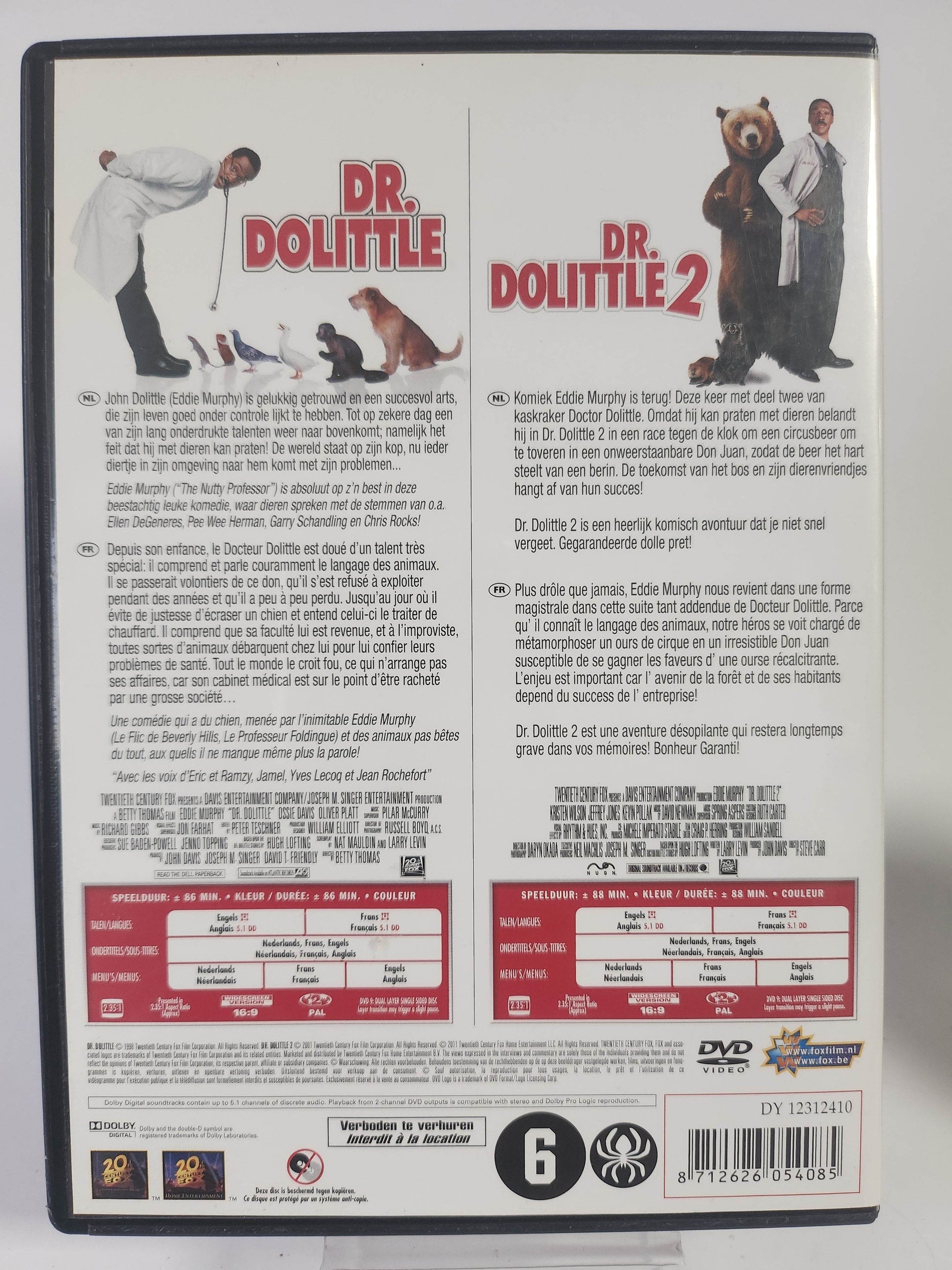 Dr Dolittle 1 & 2 DVD - Feniks Gameshop