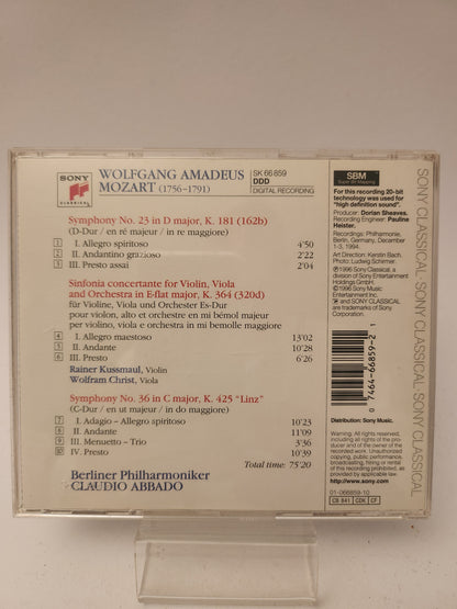 Claudio Abbado: Mozart Symphonien Nr 23 & 36 CD