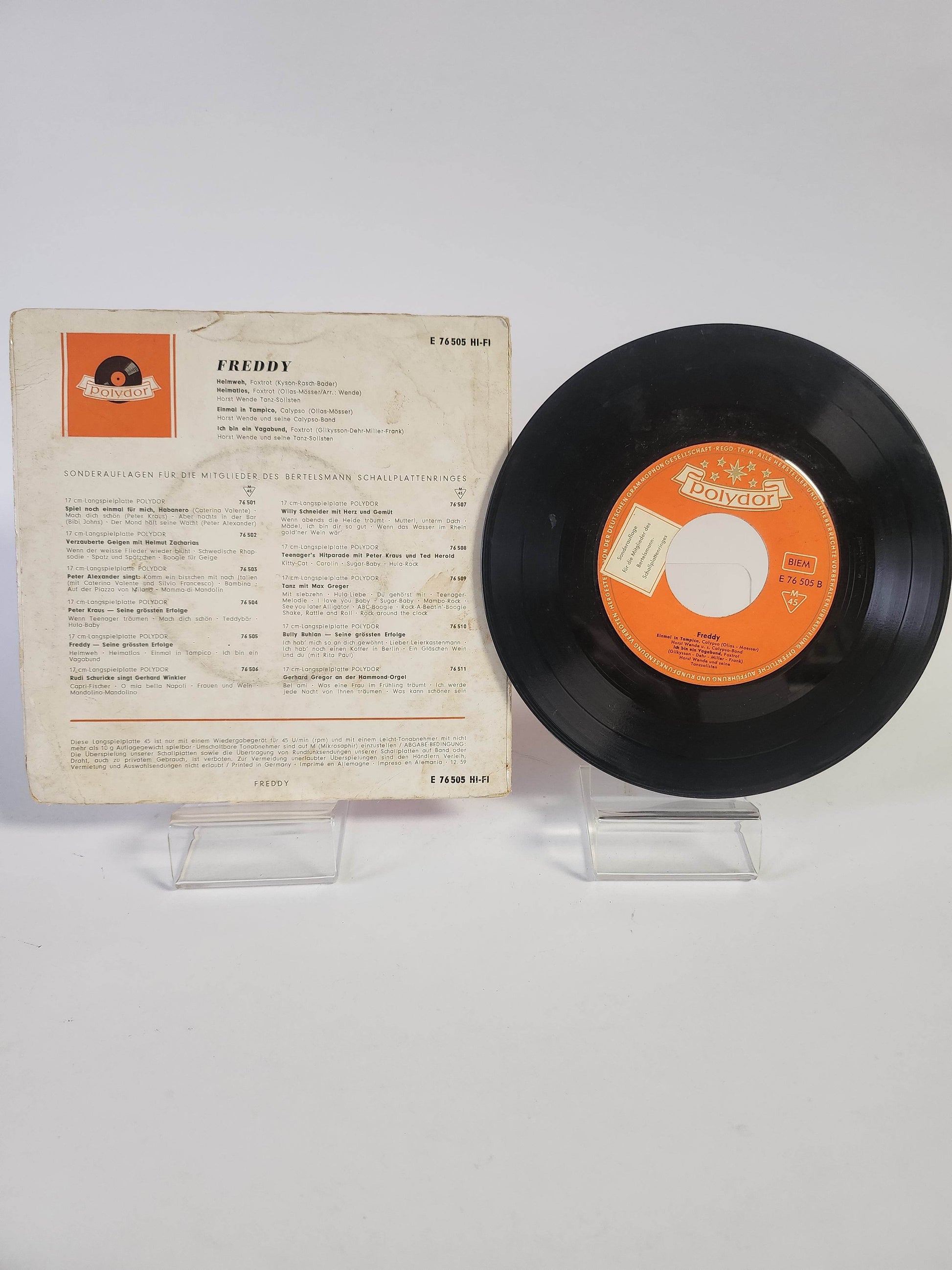 Freddy: Heimweh Single Vinyl - Feniks Gameshop