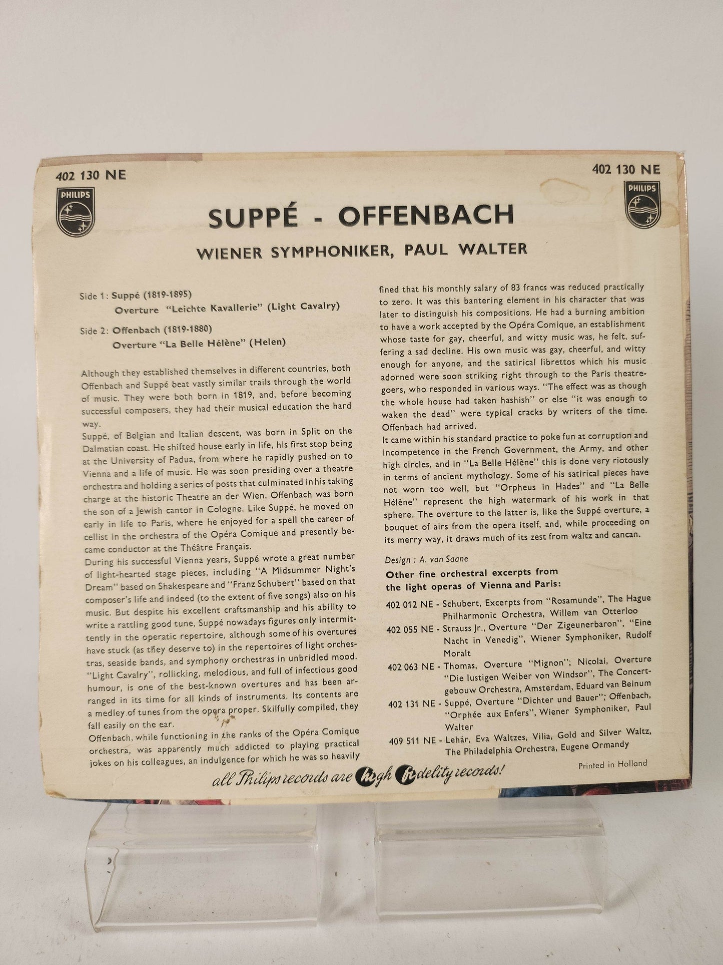 Suppe: Offenbach Single Vinyl - Feniks Gameshop