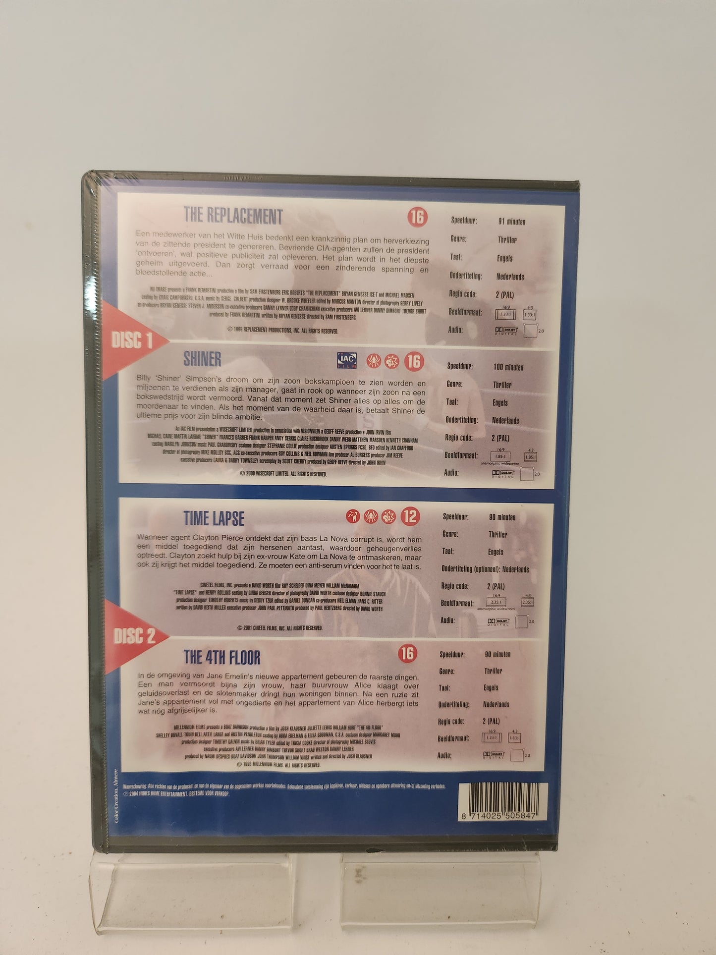 Thriller Box: 4 Box DVD geseald