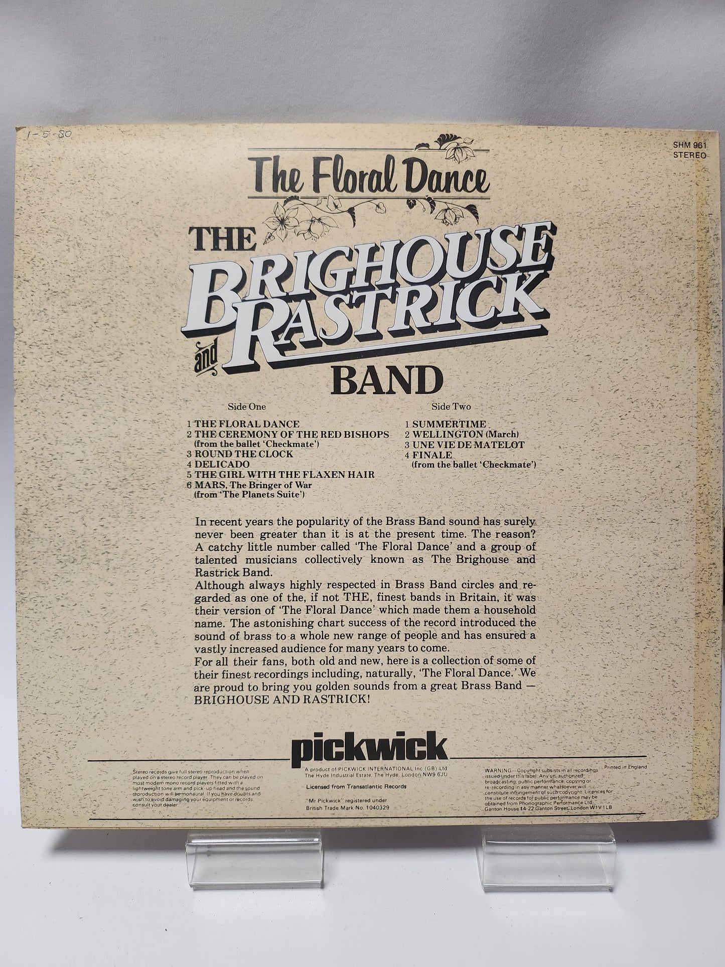 Brighouse and Rastrick Band: the Floral Dance LP Vinyl