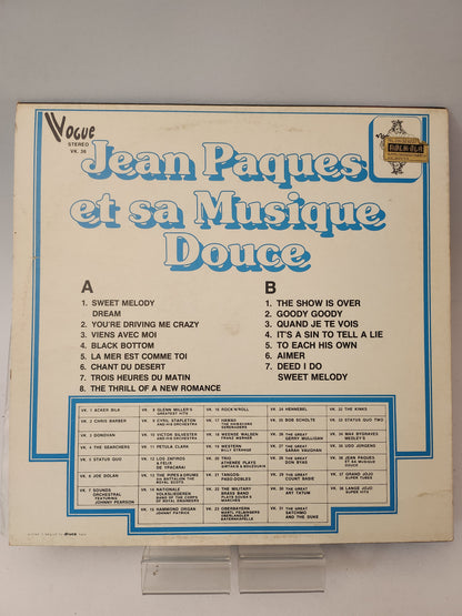 Jean Paques et sa Musique Douce LP Vinyl