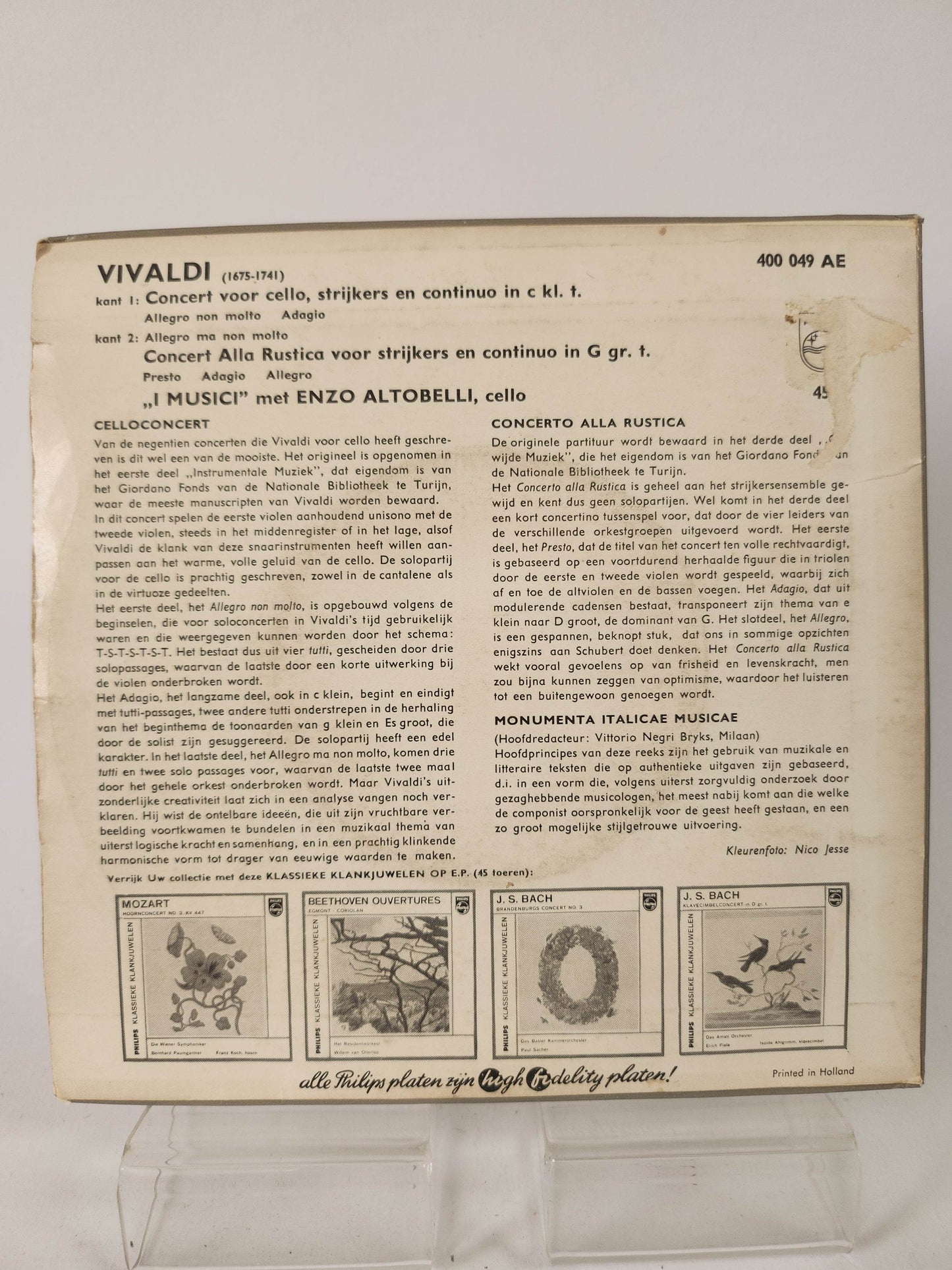 Klassieke Klankjuwelen: Vivaldi I Musici Single Vinyl - Feniks Gameshop