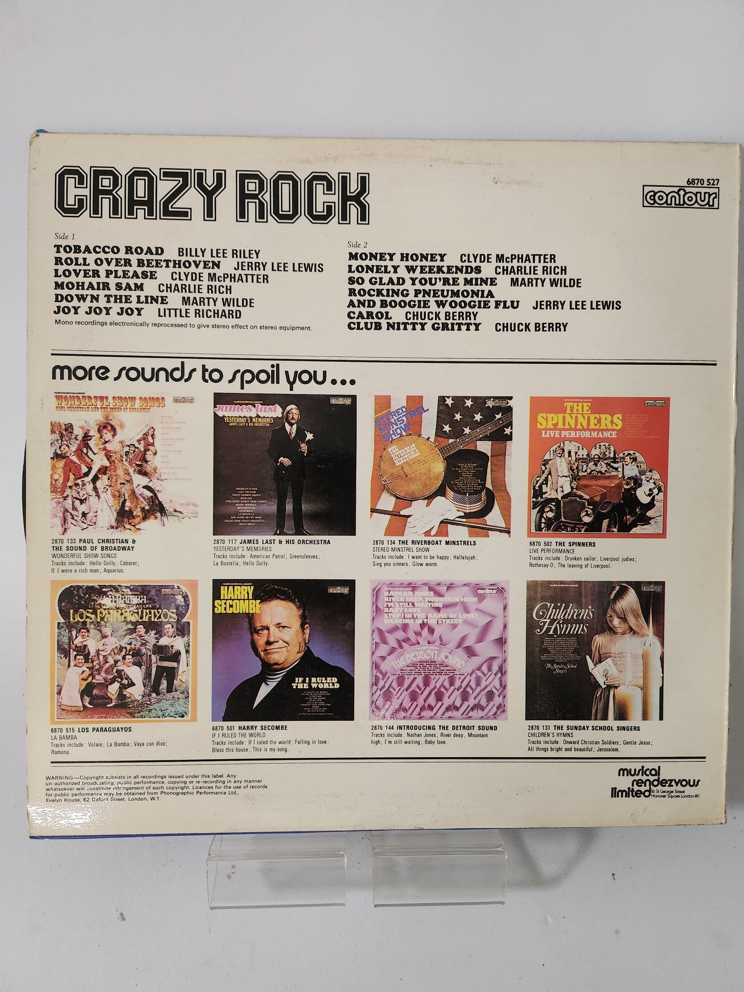 Crazy Rock LP Vinyl