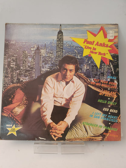Live in New York: Paul Anka LP Vinyl