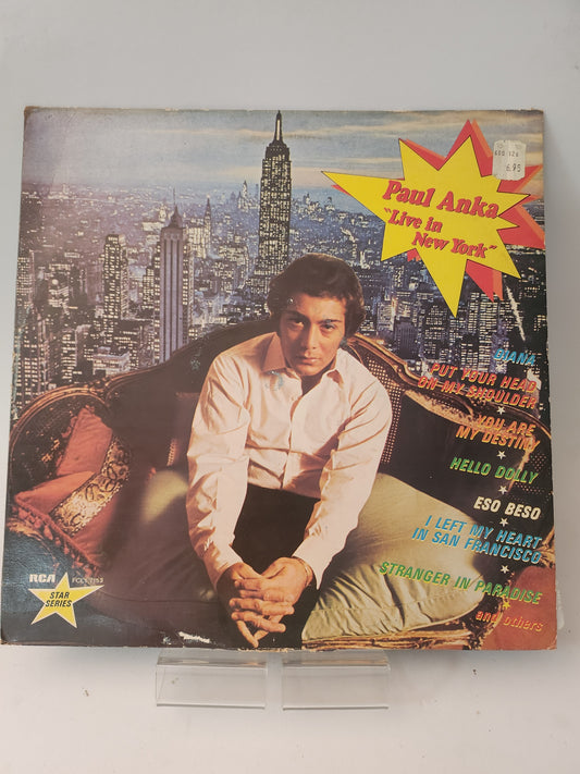 Live in New York: Paul Anka LP Vinyl