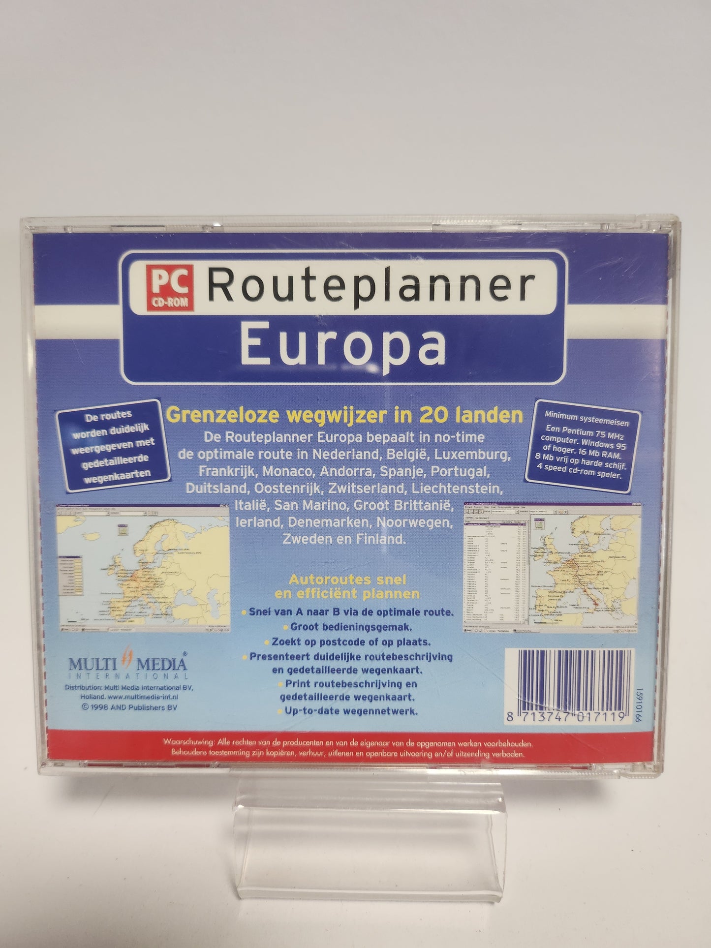 Routeplanner Europa PC