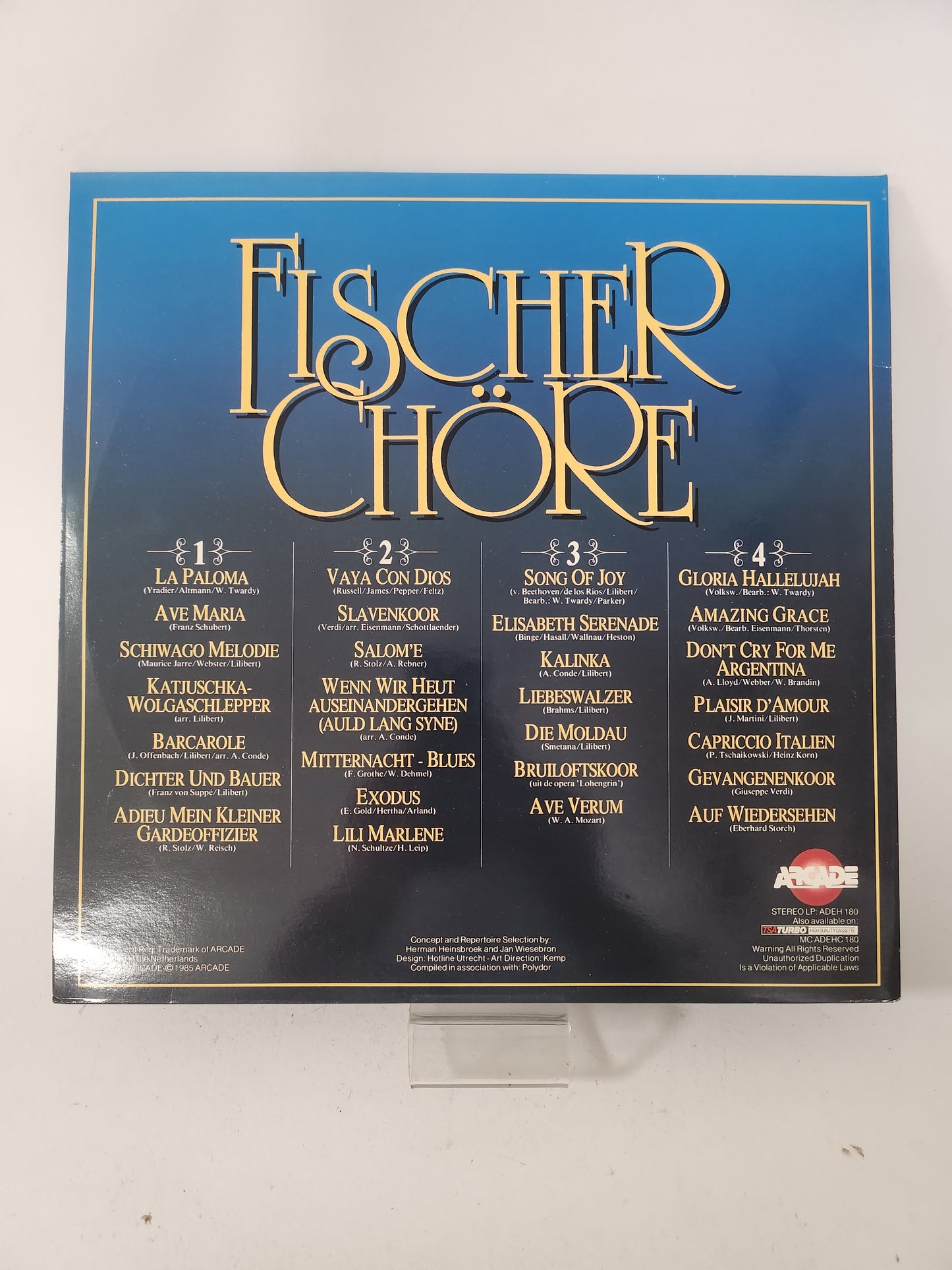 28 Wereld Beroemde Melodieën: Fischer Chore LP Vinyl