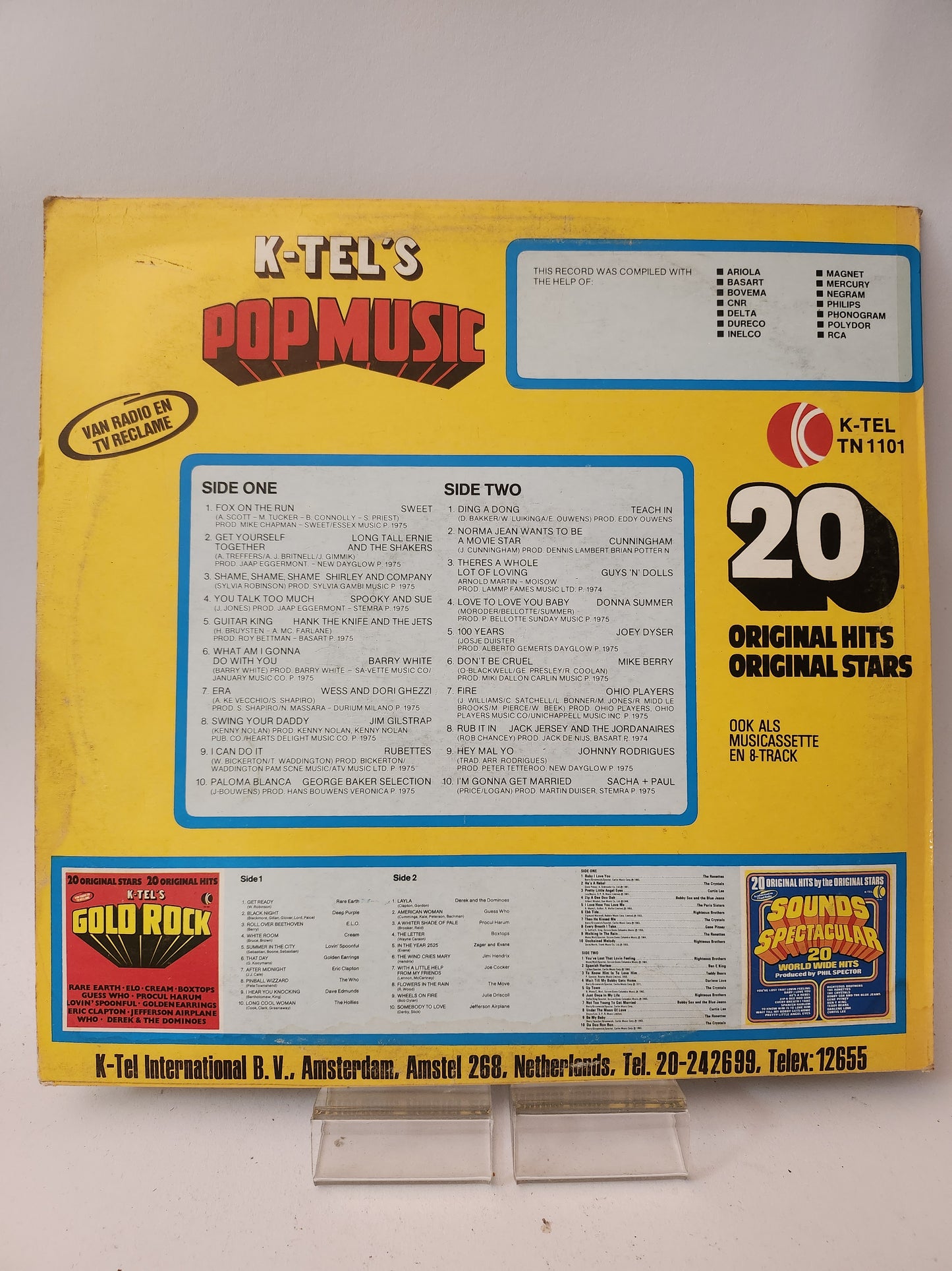 K-Tel's Pop Music LP Vinyl