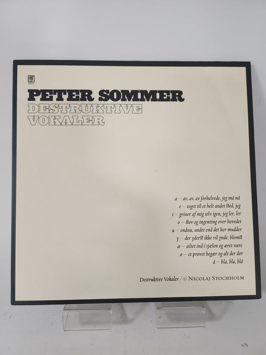 Peter Sommer: Destruktive Vokaler LP Vinyl
