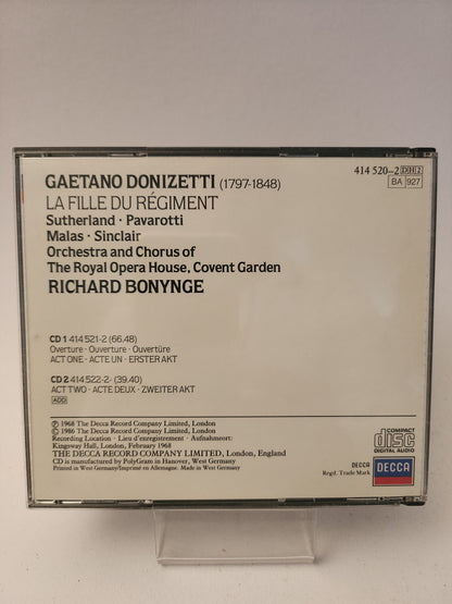 Gaetano Donizetti: la Fille du Reginment CD