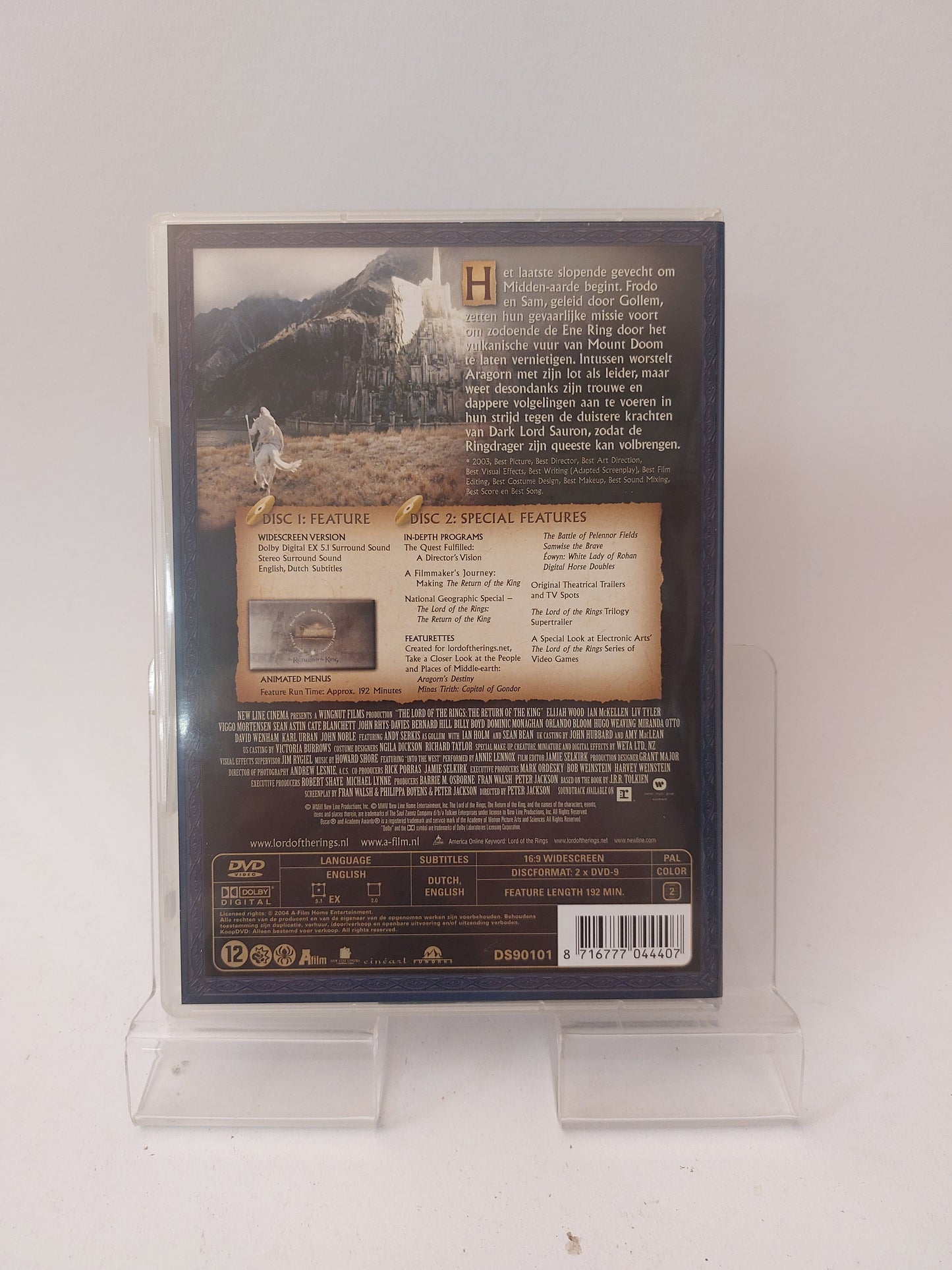 Lord of the Rings the Return of the King "2 Disc Special Edition" Dvd