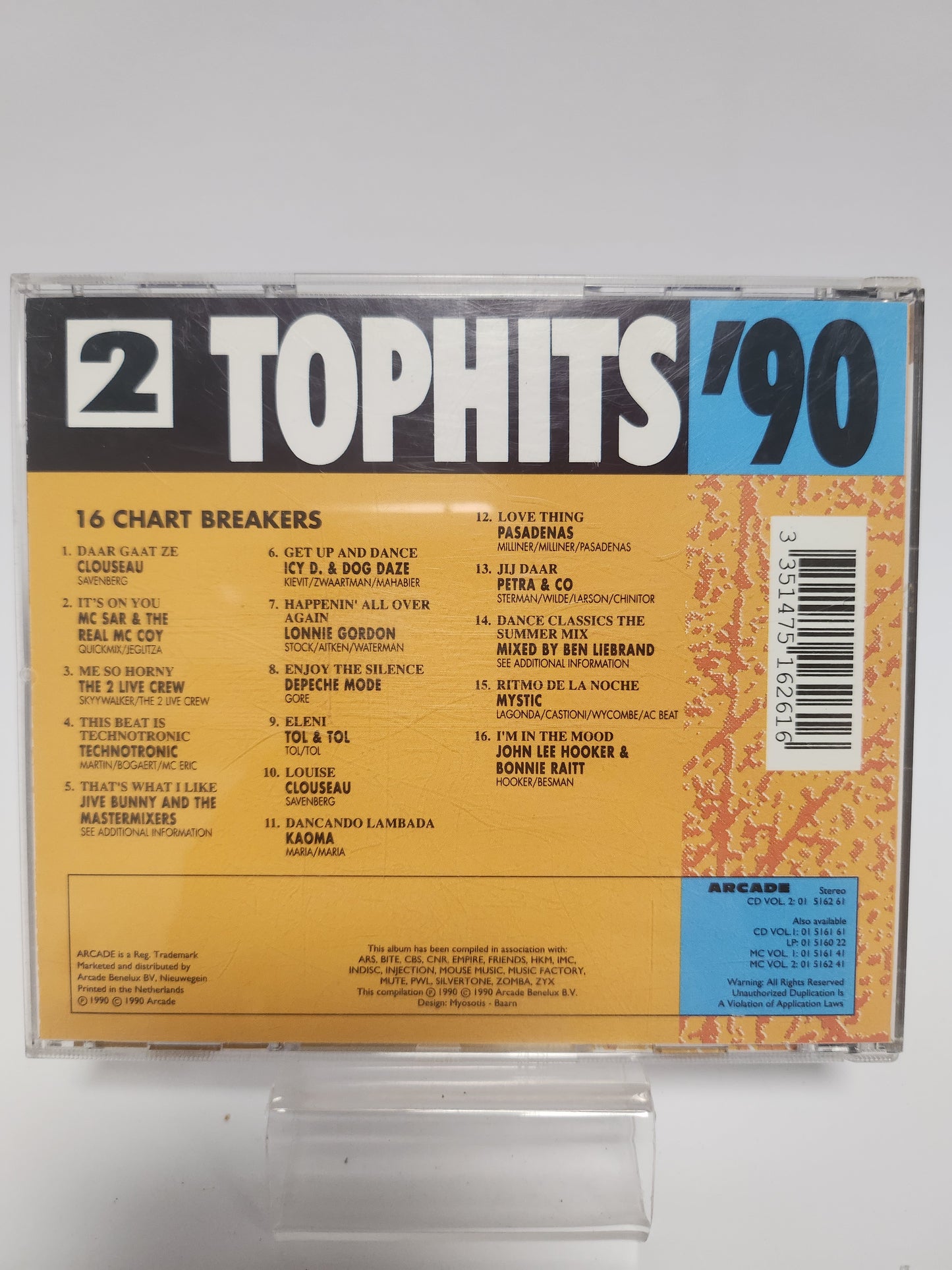 Tophits '90 Volume 2: 16 Chart Breakers CD