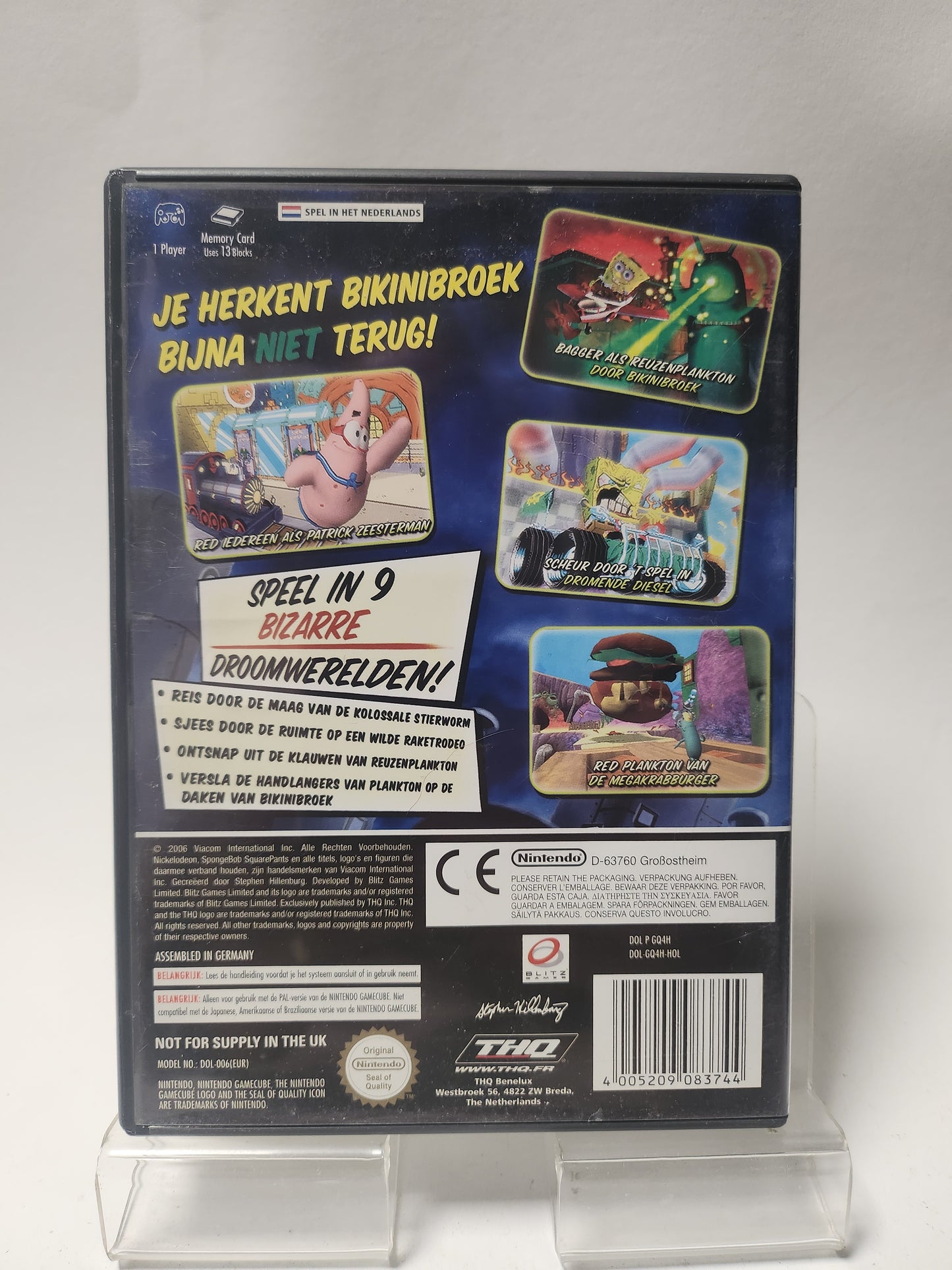 SpongeBob SquarePants Creatuur van de Krokante Krab Nintendo Gamecube