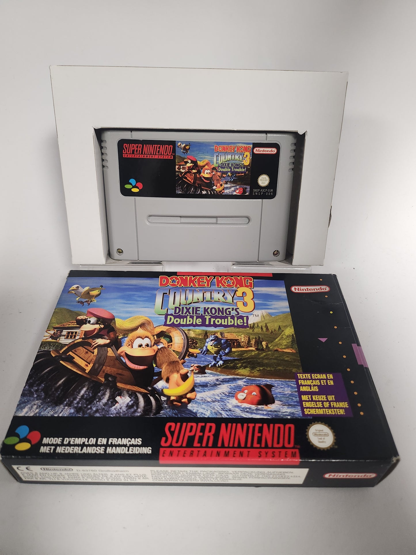 Donkey Kong Country 3 Dixie Kong's Double Trouble Boxed Nintendo SNES