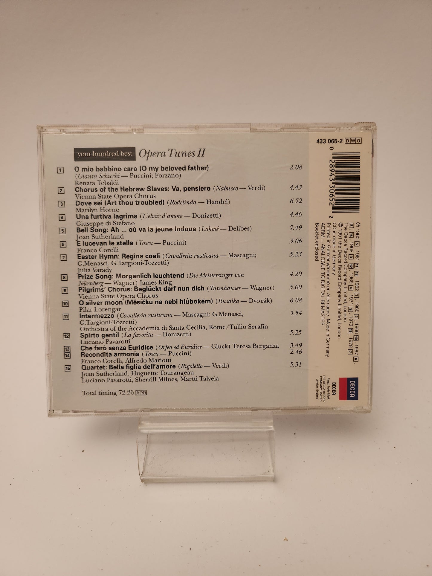 Your Hundred Best Opera Tunes II CD