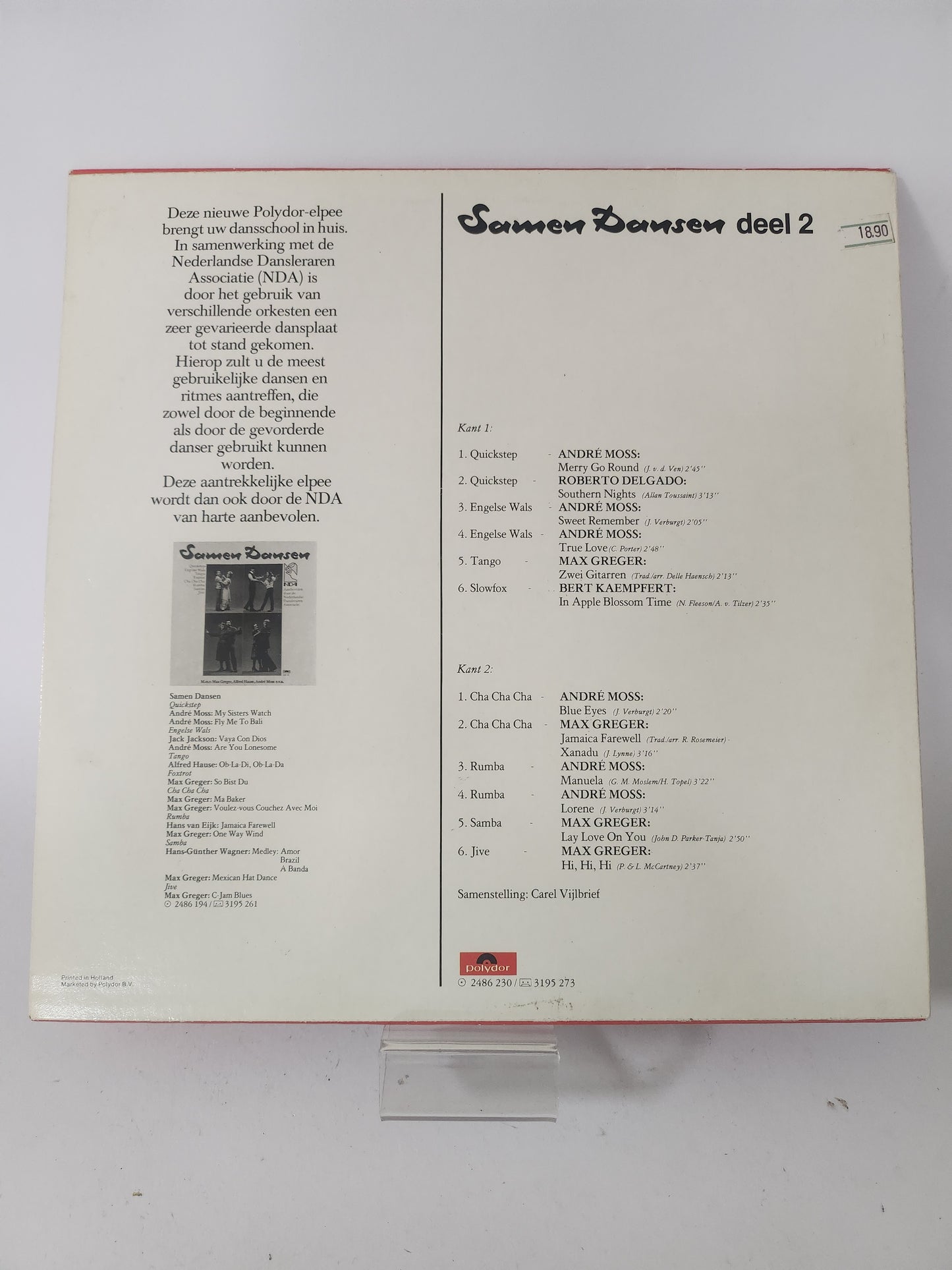 Samen Dansen Deel 2 LP Vinyl