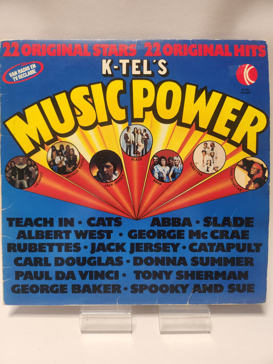 K-Tel's Music Power 22 Original Hits LP Vinyl