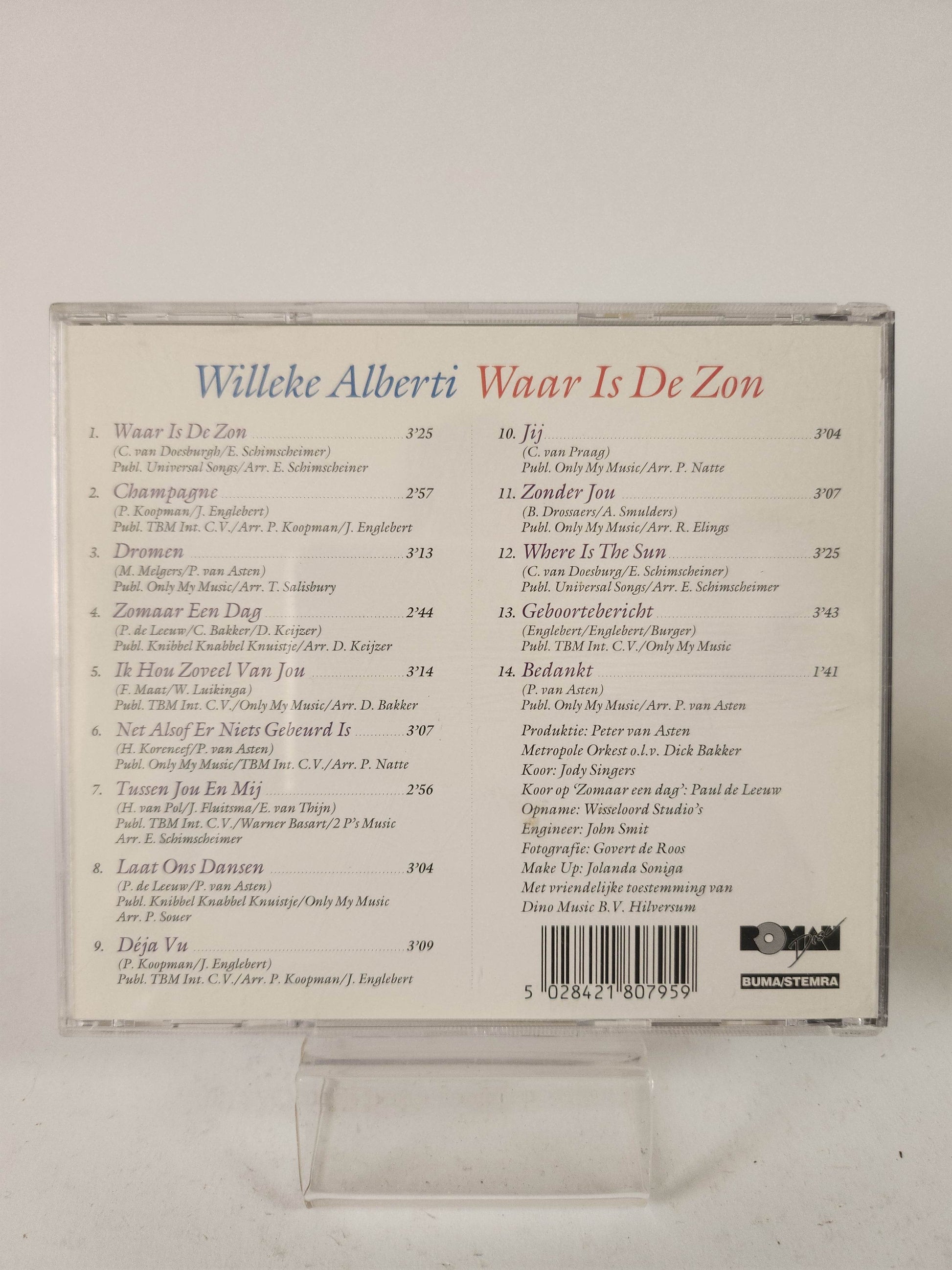 Willeke Alberti: Waar is de Zon CD - Feniks Gameshop
